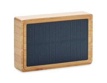 Logotrade advertising product picture of: Solar bamboo wireless speaker